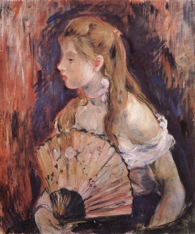 Berthe Morisot The girl holding the fan